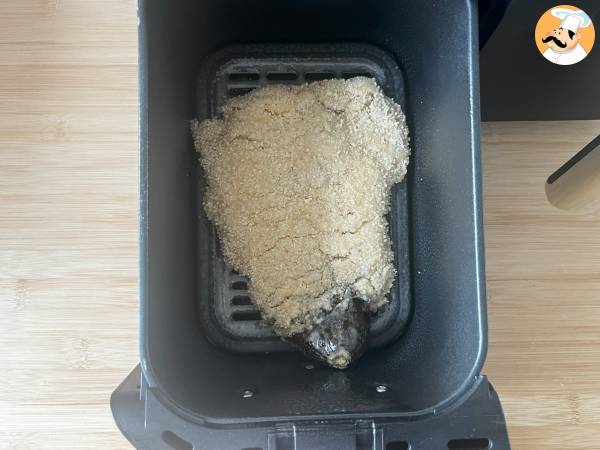 Panerad aubergine Milanese style men vegetarisk - Air Fryer matlagning - Beredning steg 10