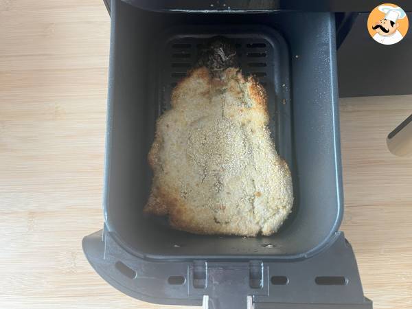 Panerad aubergine Milanese style men vegetarisk - Air Fryer matlagning - Beredning steg 11