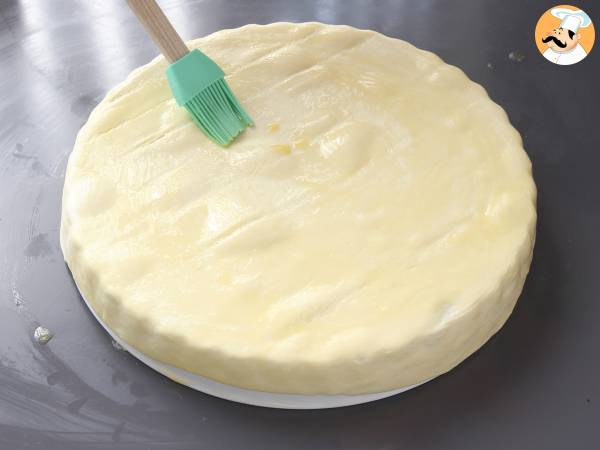 Superuppfriskande sommartårta: ricotta, gurka och rökt lax - Beredning steg 1