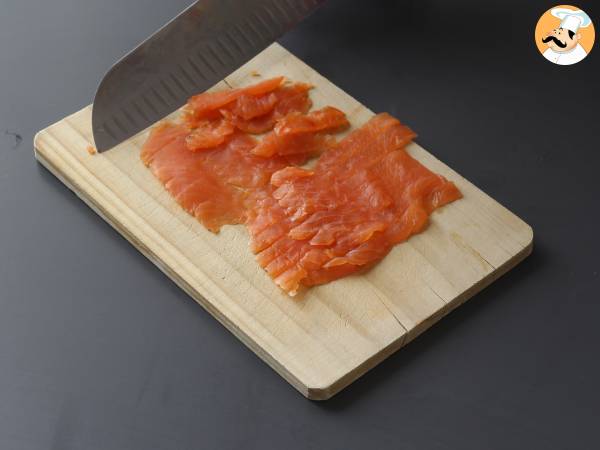 Superuppfriskande sommartårta: ricotta, gurka och rökt lax - Beredning steg 6