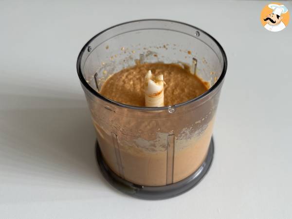 Hummus med röd paprika - Beredning steg 6