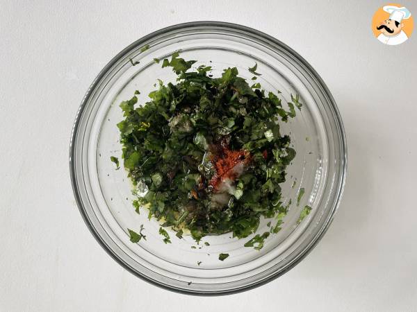 Chimichurri-sås: den perfekta såsen för dina grillfester och asados. - Beredning steg 4
