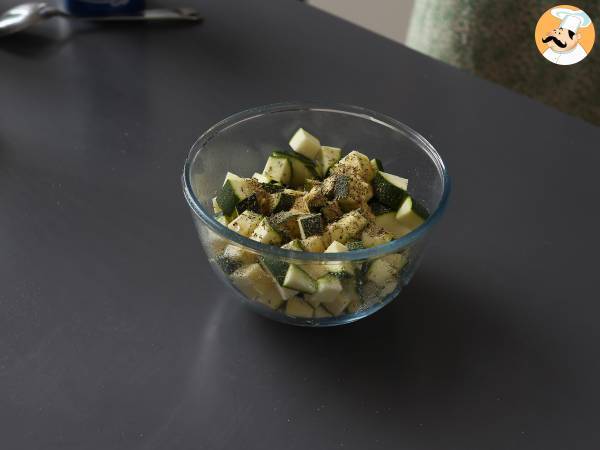 Hur tillagar jag zucchini i Air Fryer? - Beredning steg 2