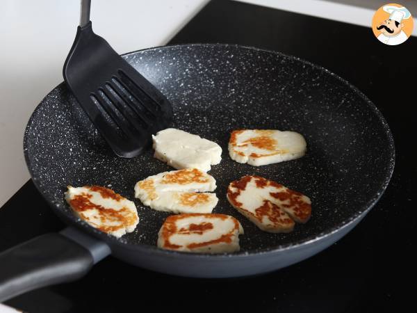 Stekt Halloumi med honung och rosmarin - Beredning steg 4