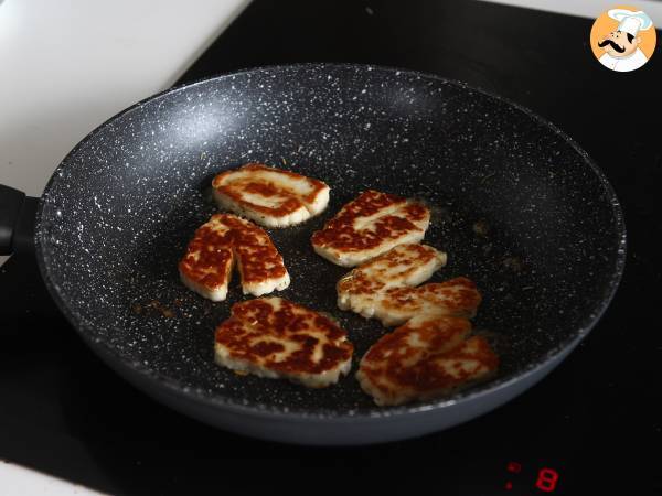 Stekt Halloumi med honung och rosmarin - Beredning steg 5