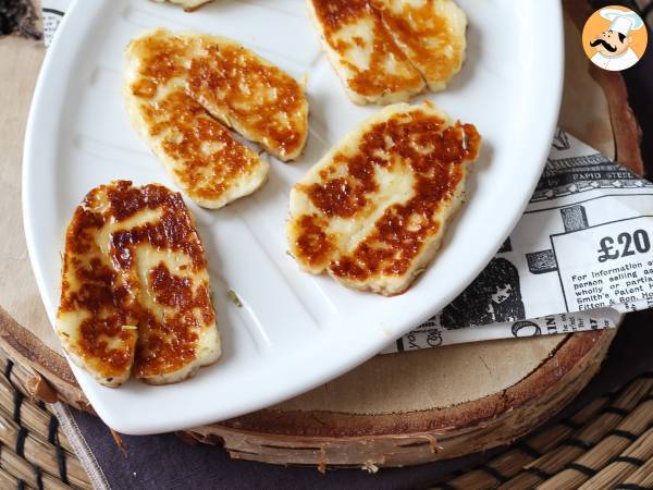 Stekt Halloumi med honung och rosmarin - Beredning steg 6