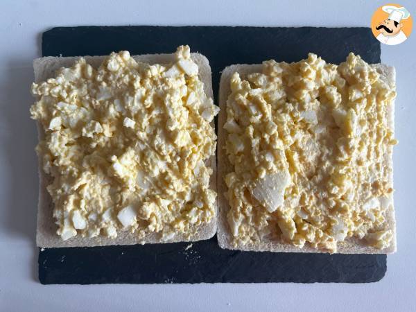 Tamago sando: den berömda japanska äggsmörgåsen som finns i konbini! - Beredning steg 5