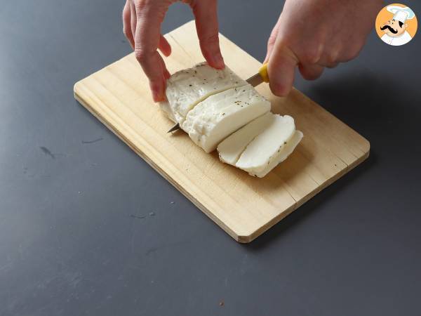 Halloumi med honung grillad i Air Fryer - Beredning steg 1