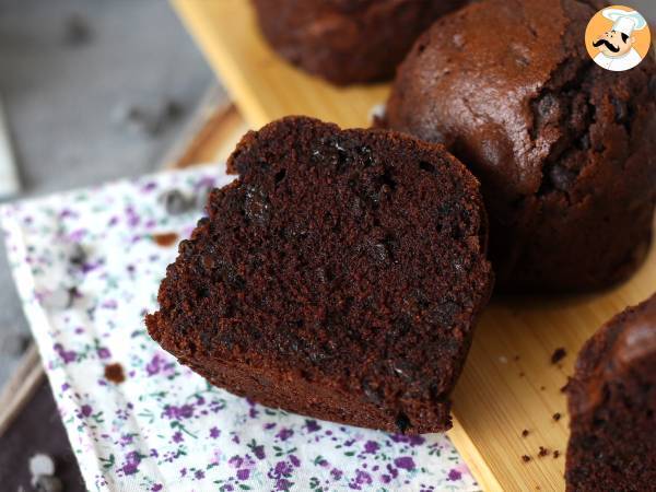 De bästa chokladmuffinsen: stora och saftiga - Beredning steg 11