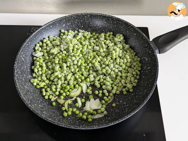 Ärt- och feta köttbullar i luftfryser: välsmakande och mycket snabba att förbereda! - Beredning steg 1