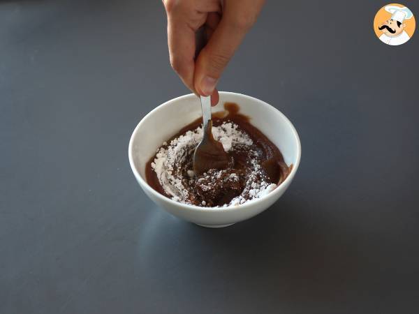 Glas i Mont Blanc-stil med kastanjekräm - Beredning steg 7