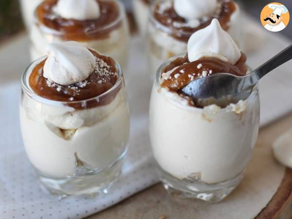Glas i Mont Blanc-stil med kastanjekräm - Beredning steg 14