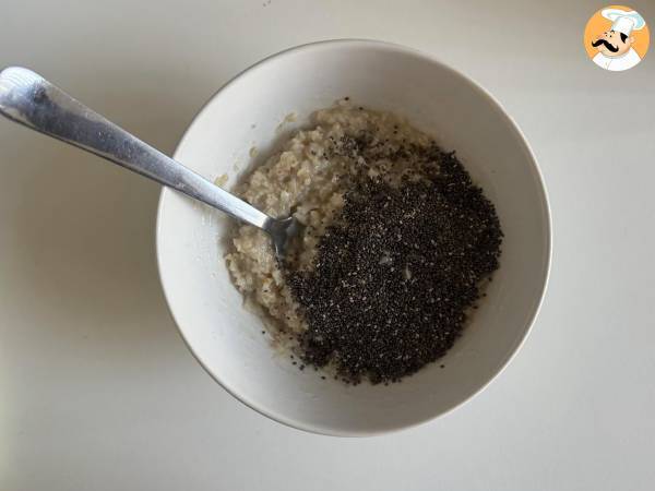 Overnight oats med röd frukt och choklad, en hälsosam och mättande frukost! - Beredning steg 2