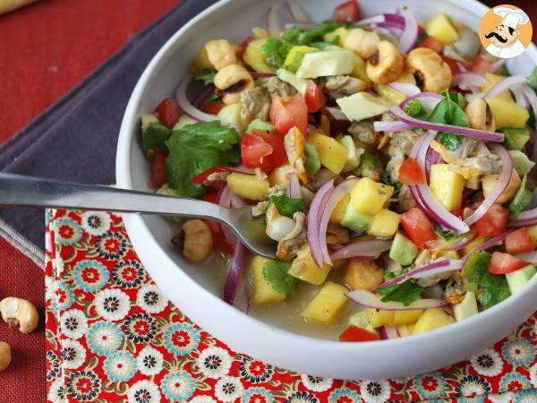Ceviche med konserverade hjärtmusslor - Beredning steg 4