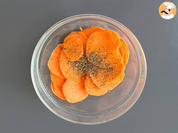 Mikrovågsugn sötpotatischips - Beredning steg 2