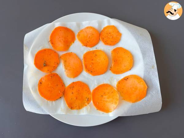 Mikrovågsugn sötpotatischips - Beredning steg 3