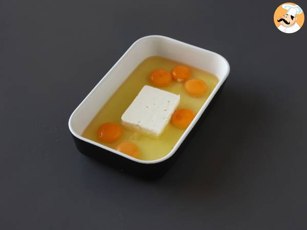 Mjuk och superproteinfylld wrap med ägg och fetaost - Beredning steg 2