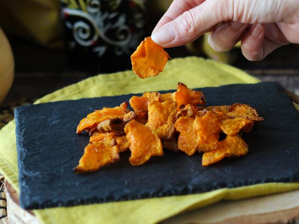 Pumpachips i luftfryser: lätta och välsmakande - Beredning steg 6