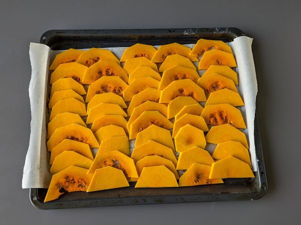 Vegetarisk pumpa parmigiana - Beredning steg 2