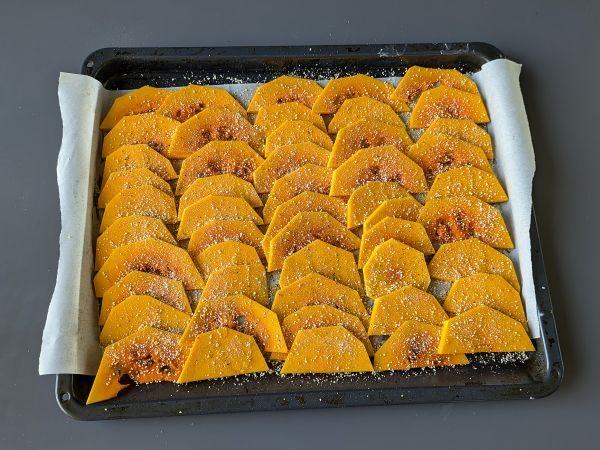 Vegetarisk pumpa parmigiana - Beredning steg 3