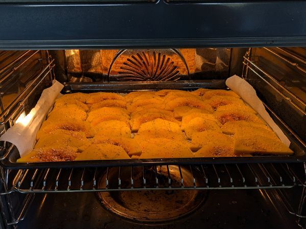 Vegetarisk pumpa parmigiana - Beredning steg 4