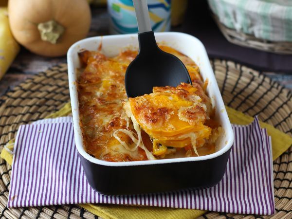 Vegetarisk pumpa parmigiana - Beredning steg 9