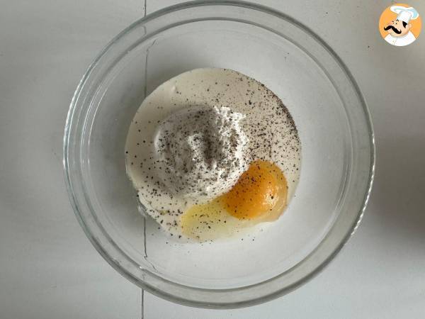 Mini smördegsbakelser med spenat och getost - Beredning steg 2