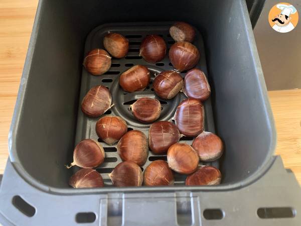 Kastanjer rostade i luftfryser - Beredning steg 3
