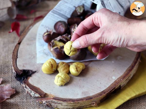 Kastanjer rostade i luftfryser - Beredning steg 5