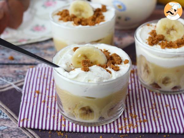 Glas i banoffee-stil för dem som älskar bananer och karamell - Beredning steg 12