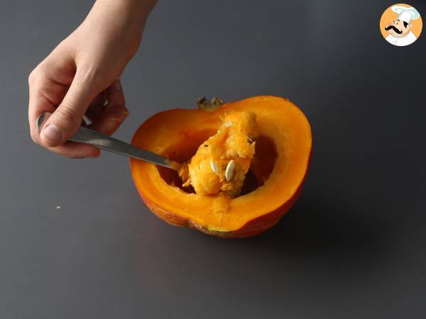 Tatin av pumpa med getost och honung - Beredning steg 1