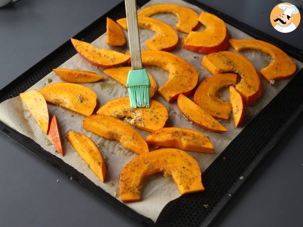 Tatin av pumpa med getost och honung - Beredning steg 4