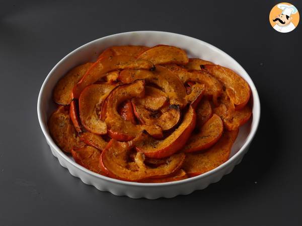 Tatin av pumpa med getost och honung - Beredning steg 7