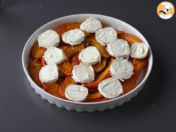 Tatin av pumpa med getost och honung - Beredning steg 8