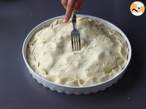 Tatin av pumpa med getost och honung - Beredning steg 9