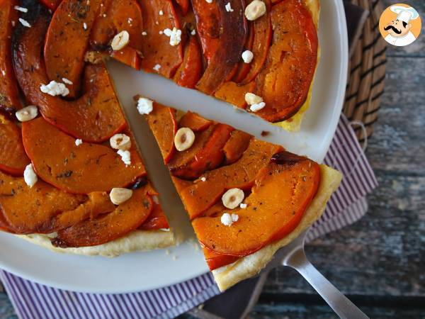 Tatin av pumpa med getost och honung - Beredning steg 11