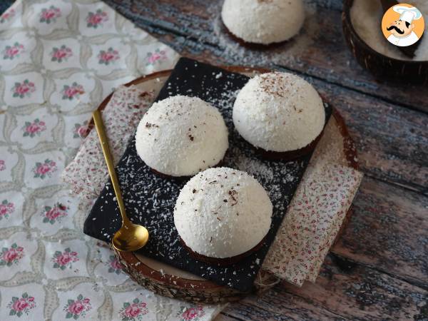 En choklad- och kokosdessert som är både smältande och krispig! - Beredning steg 14