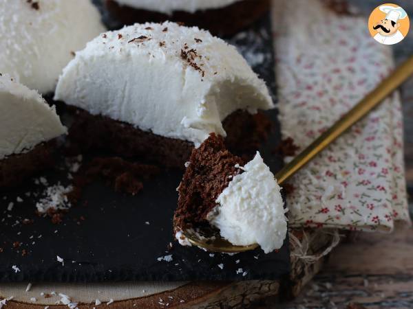 En choklad- och kokosdessert som är både smältande och krispig! - Beredning steg 15