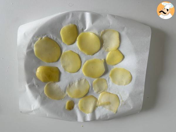 Potatischips gjorda i mikrovågsugn - Beredning steg 6