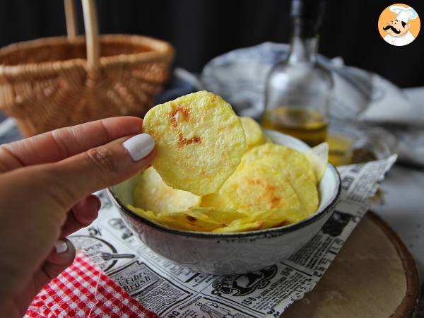 Potatischips gjorda i mikrovågsugn - Beredning steg 8