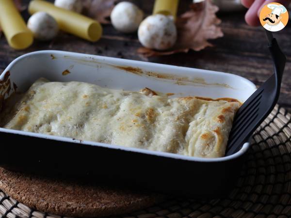 Cannelloni med svamp och korv: en rik och välsmakande huvudrätt - Beredning steg 13
