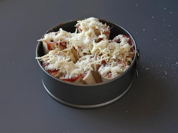 Vad man kan göra med tortillas: En gourmeträtt att dela med pizzasmak! - Beredning steg 9