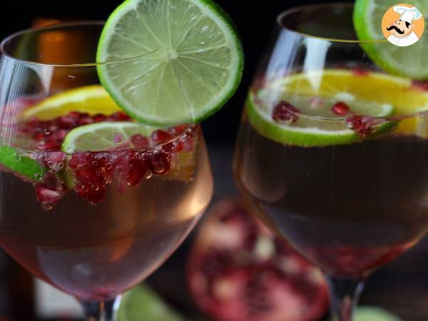 Mousserande vin sangria: den uppfriskande stjärnan på festligheterna - Beredning steg 5