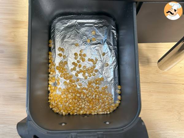Popcorn i luftfrysen, det är möjligt! - Beredning steg 2