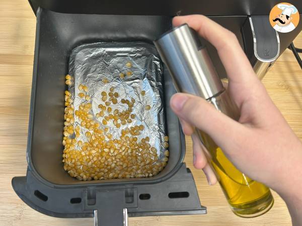 Popcorn i luftfrysen, det är möjligt! - Beredning steg 3