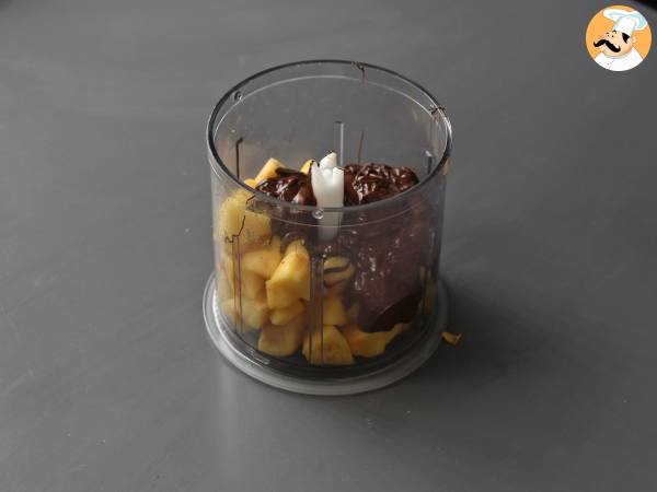 Chokladäpple fudge, en superenkel dessert att göra med bara 2 ingredienser! - Beredning steg 4