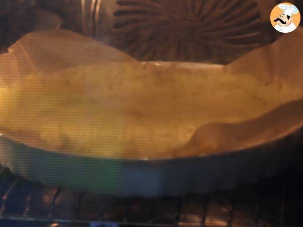Tart med rökt lax och potatisbotten - Beredning steg 4