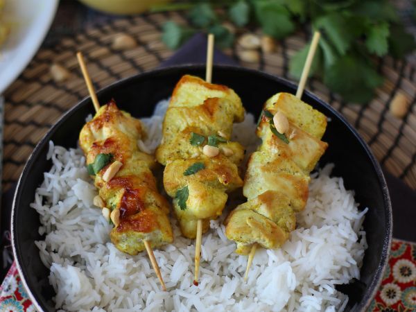 Kycklingkebab med sataysås, en kulinarisk resa till Asien! - Beredning steg 9