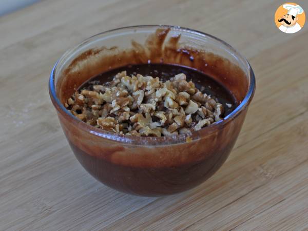 Choklad- och valnötsbrownie i luftfritösen - Beredning steg 5