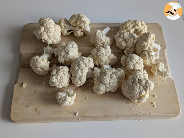 Blomkålsköttbullar i luftfryser: det ekonomiska och vegetariska receptet - Beredning steg 1